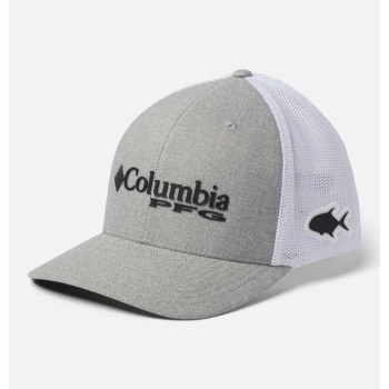 Columbia Petten Dames, PFG Mesh Ball Grijs Zwart, 42MDTXZUO